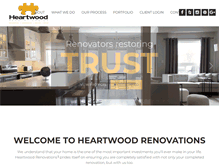 Tablet Screenshot of heartwoodrenovations.ca